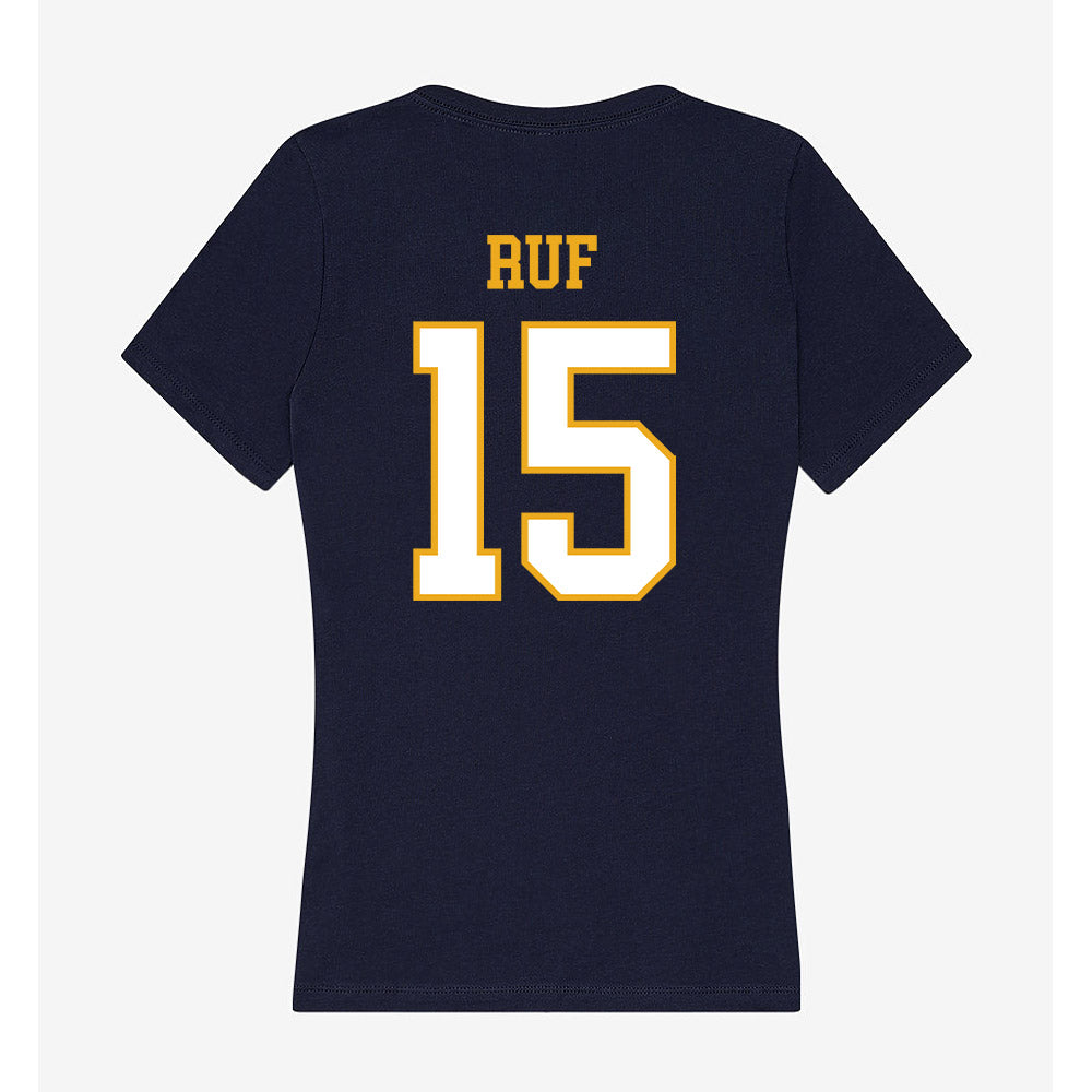 ETBU - NCAA Men's Ice Hockey : Timothy Ruf - Women's V-Neck T-Shirt-1