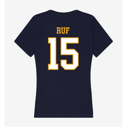 ETBU - NCAA Men's Ice Hockey : Timothy Ruf - Women's V-Neck T-Shirt-1