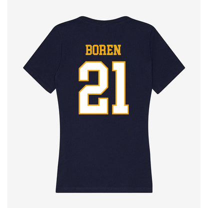 ETBU - NCAA Softball : Emma Boren - Women's V-Neck T-Shirt-1