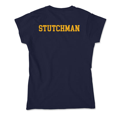 ETBU - NCAA Men's Cross Country : Jagger Stutchman - Soft Style Women’s T-Shirt-1