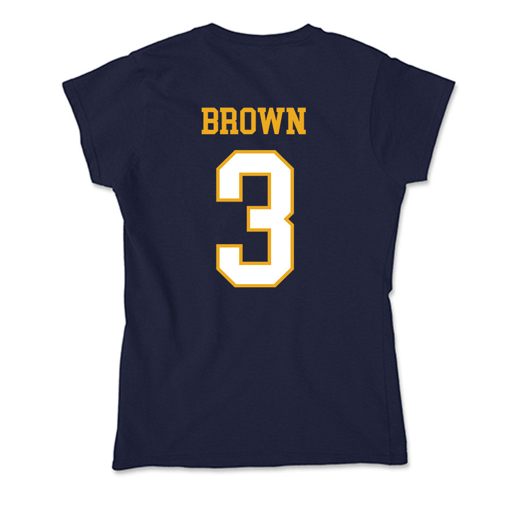 ETBU - NCAA Football : Navian Brown - Soft Style Women’s T-Shirt-1
