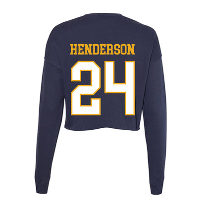 ETBU - NCAA Baseball : Mark Henderson - Women's Cropped Crew Fleece-1