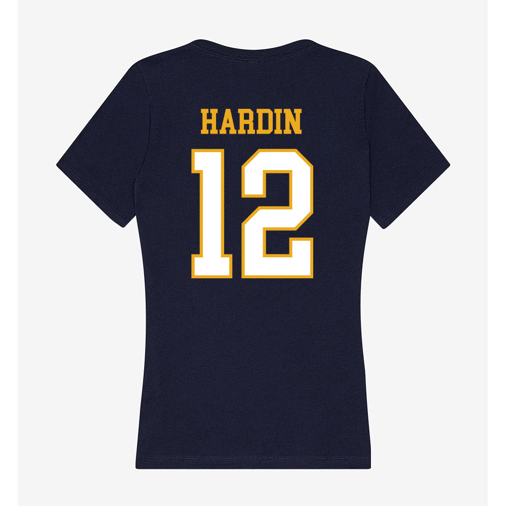 ETBU - NCAA Softball : Mackenzy Hardin - Women's V-Neck T-Shirt-1