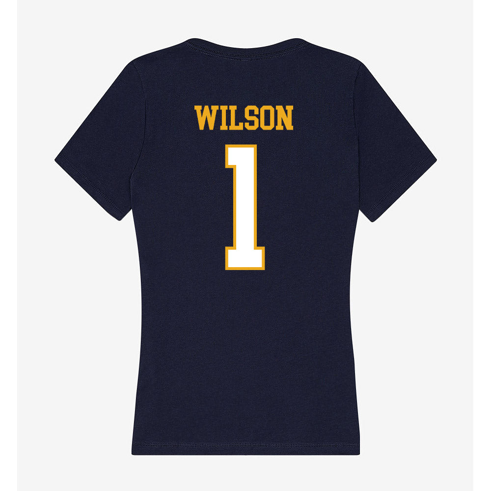 ETBU - NCAA Football : Colton Wilson - Women's V-Neck T-Shirt-1