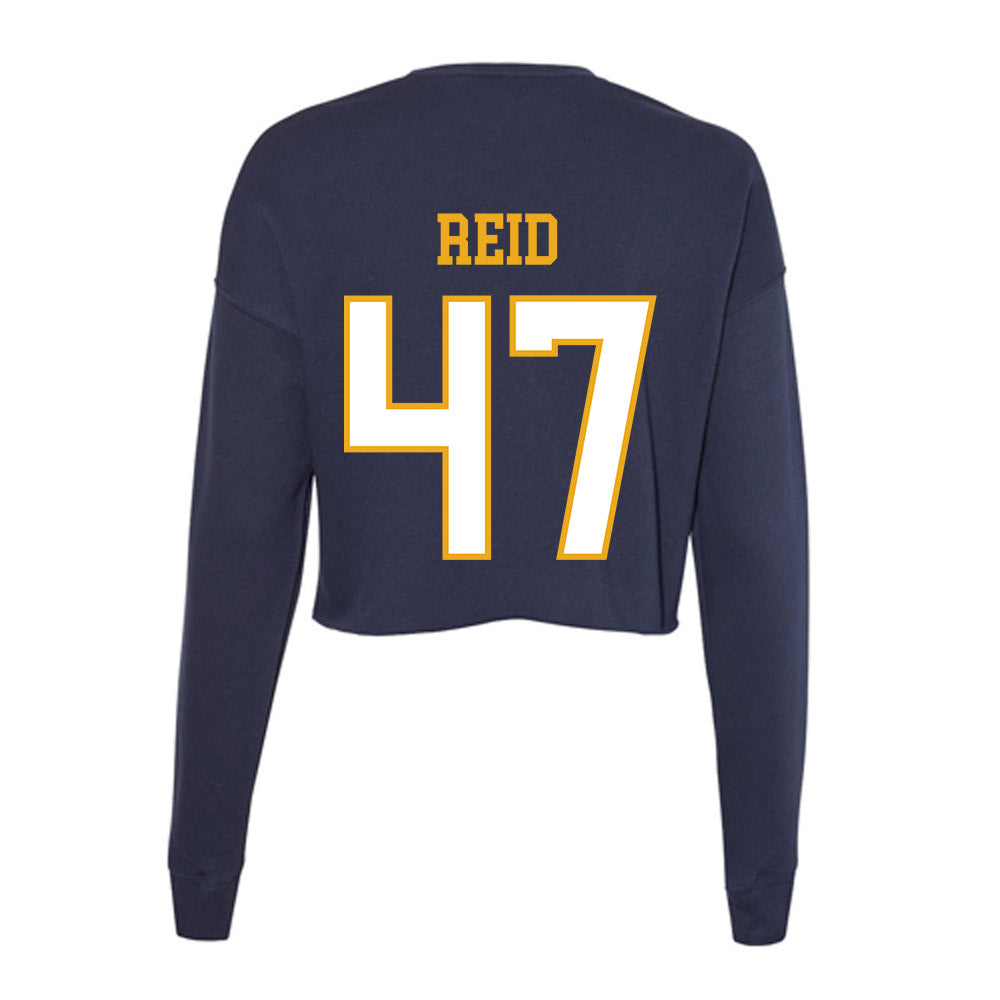 ETBU - NCAA Baseball : Travis Reid - Women's Cropped Crew Fleece-1