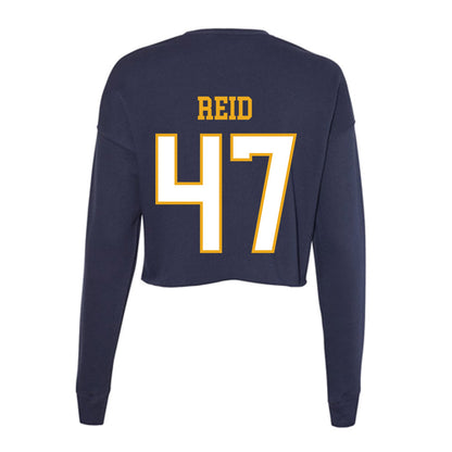 ETBU - NCAA Baseball : Travis Reid - Women's Cropped Crew Fleece-1
