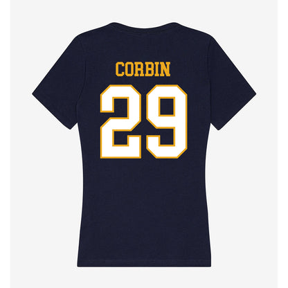 ETBU - NCAA Football : Kyree Corbin - Women's V-Neck T-Shirt-1