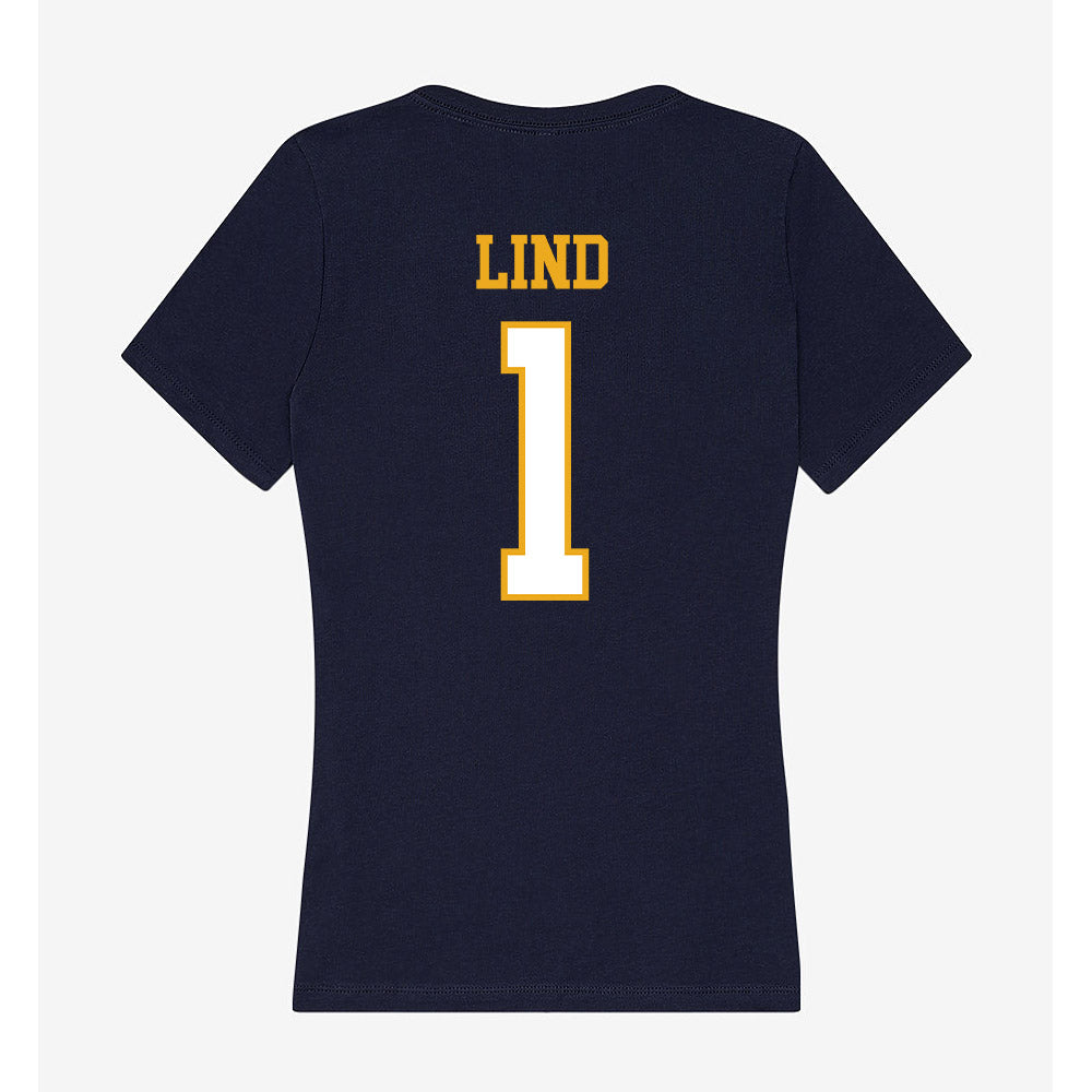 ETBU - NCAA Men's Lacrosse : Blake Lind - Women's V-Neck T-Shirt-1