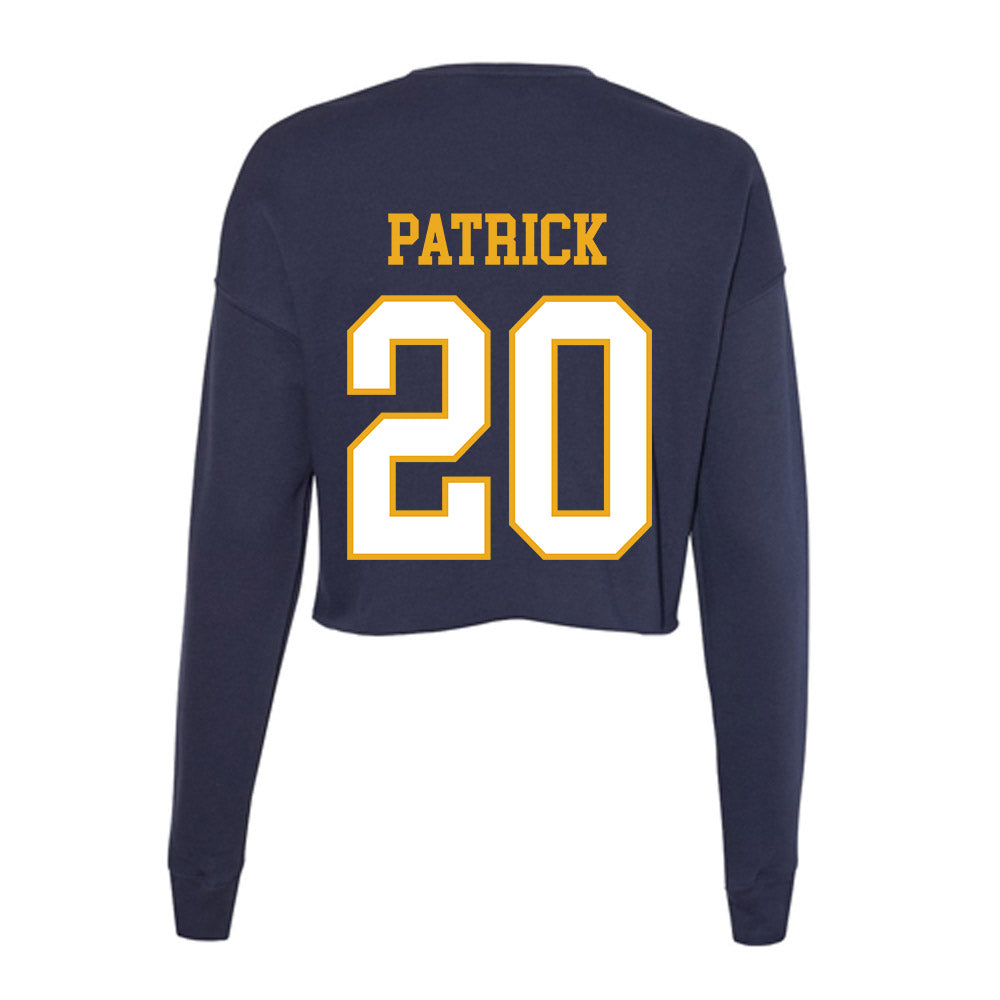 ETBU - NCAA Women's Basketball : Olivia Patrick - Women's Cropped Crew Fleece-1