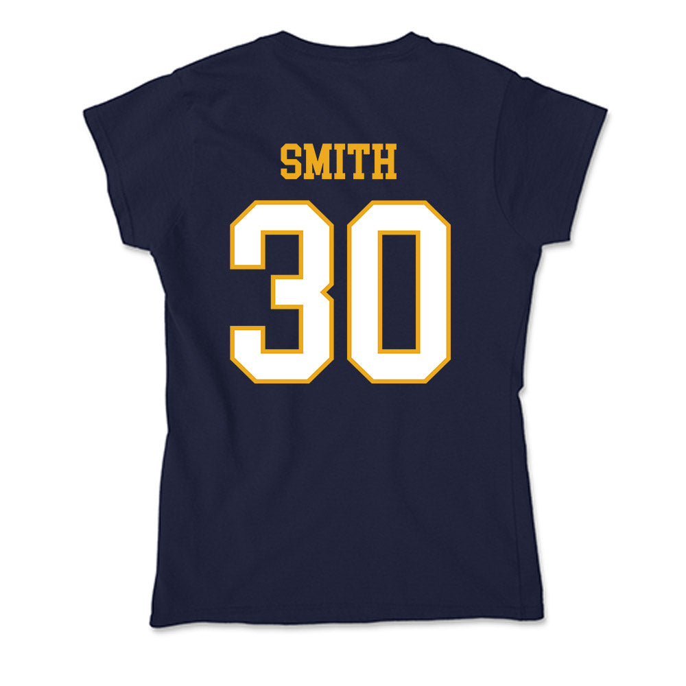 ETBU - NCAA Men's Basketball : Silas Smith - Soft Style Women’s T-Shirt-1