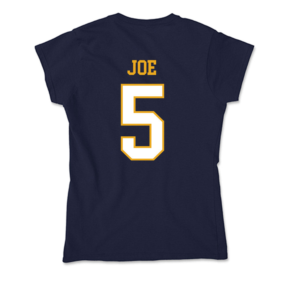 ETBU - NCAA Men's Basketball : Joshua Joe - Soft Style Women’s T-Shirt-1
