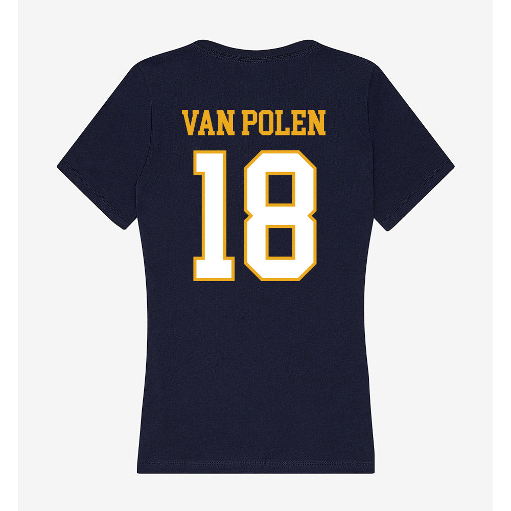 ETBU - NCAA Men's Ice Hockey : Barran Van Polen - Women's V-Neck T-Shirt-1