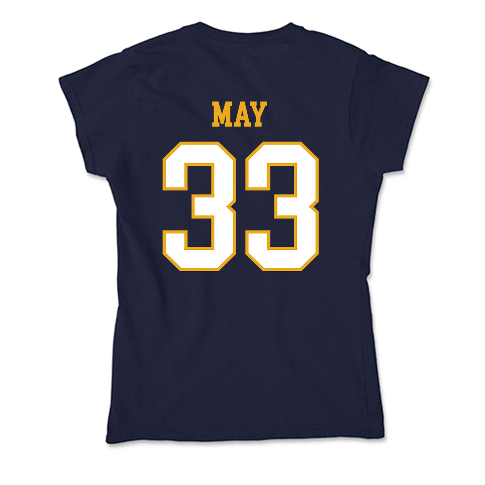 ETBU - NCAA Baseball : Carter May - Soft Style Women’s T-Shirt-1