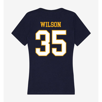 ETBU - NCAA Baseball : Colby Wilson - Women's V-Neck T-Shirt-1