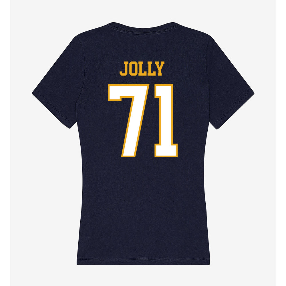 ETBU - NCAA Football : Devon Jolly - Women's V-Neck T-Shirt-1