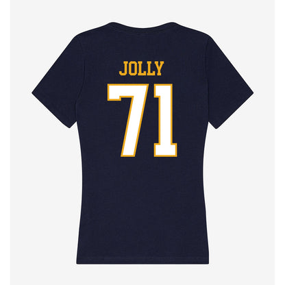 ETBU - NCAA Football : Devon Jolly - Women's V-Neck T-Shirt-1