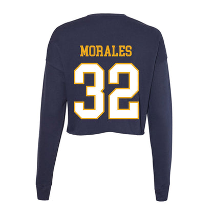 ETBU - NCAA Baseball : Cade Morales - Women's Cropped Crew Fleece-1