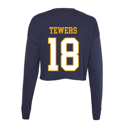 ETBU - NCAA Baseball : Brody Tewers - Women's Cropped Crew Fleece-1