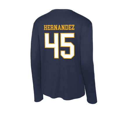 ETBU - NCAA Football : Aidan Hernandez - Activewear Long Sleeve T-Shirt-1