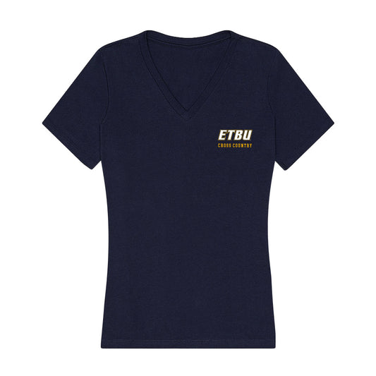 ETBU - NCAA Men's Cross Country : Tyler Jordan - Women's V-Neck T-Shirt-0