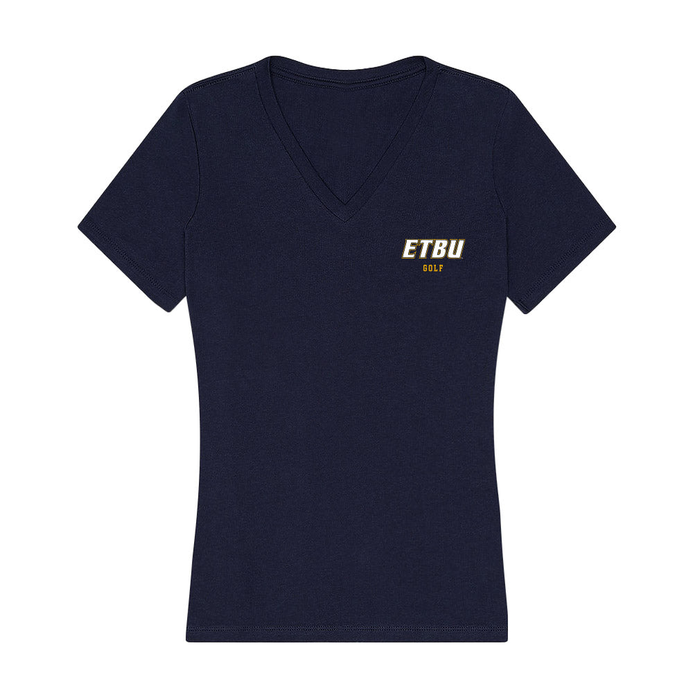 ETBU - NCAA Women's Golf : Madisyn Davis - Women's V-Neck T-Shirt-0