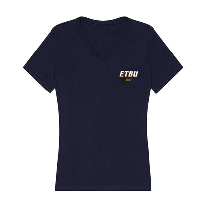 ETBU - NCAA Women's Golf : Madisyn Davis - Women's V-Neck T-Shirt-0