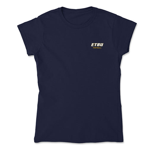 ETBU - NCAA Football : Ziyon Page - Soft Style Women’s T-Shirt-0