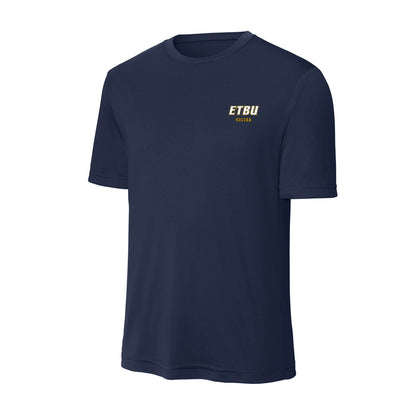 ETBU - NCAA Men's Soccer : brady valladarez - Activewear T-Shirt-0