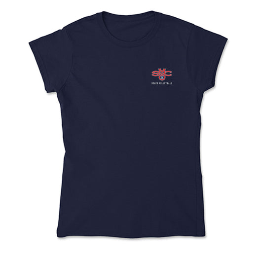 SMC - NCAA Beach Volleyball : Stephanie Gonzalez - Soft Style Women’s T-Shirt-0