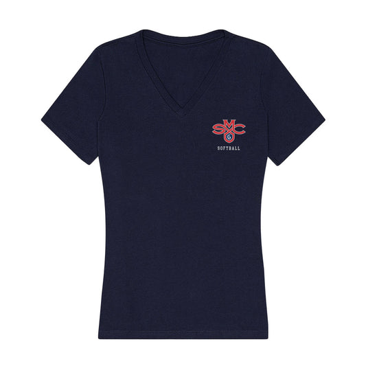 SMC - NCAA Softball : Ella Thurman - Women's V-Neck T-Shirt-0