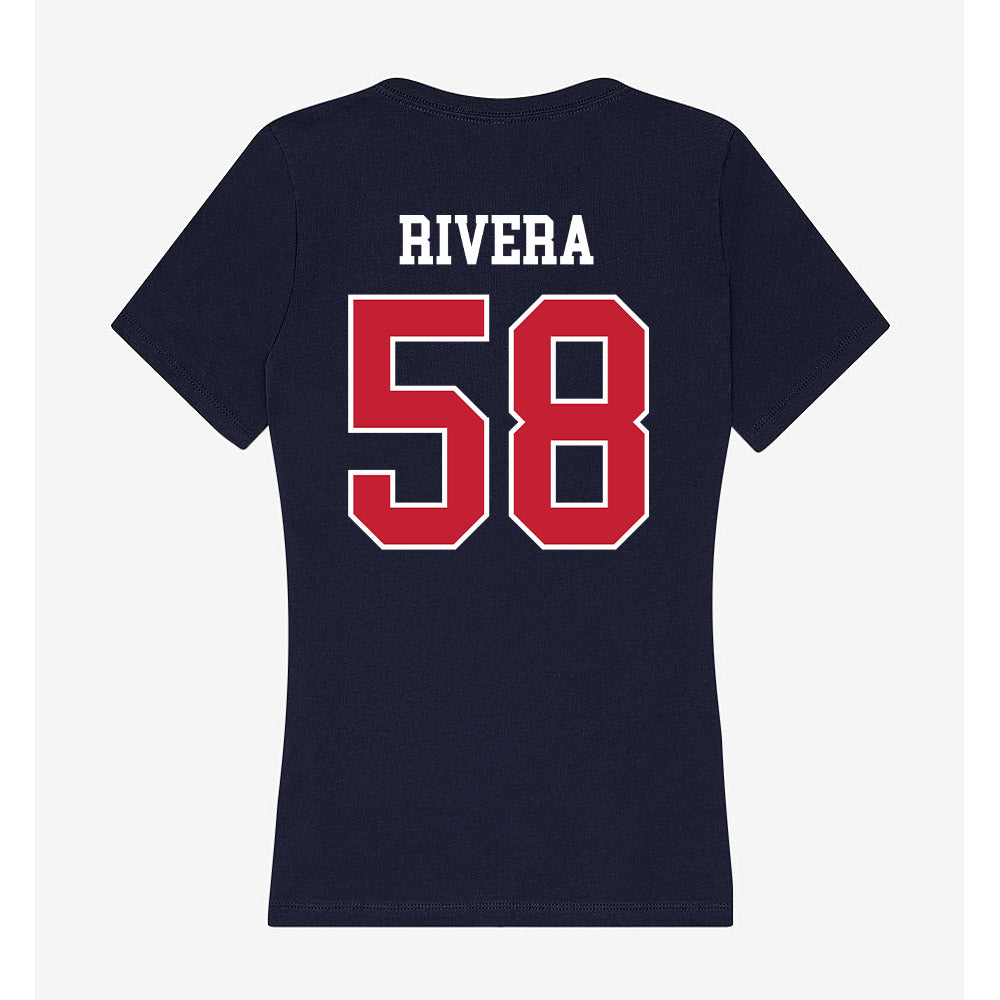 Utah Tech - NCAA Football : Nicolas Rivera - Women's V-Neck T-Shirt-1