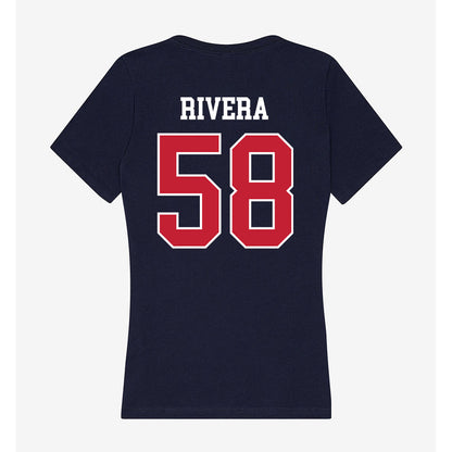 Utah Tech - NCAA Football : Nicolas Rivera - Women's V-Neck T-Shirt-1