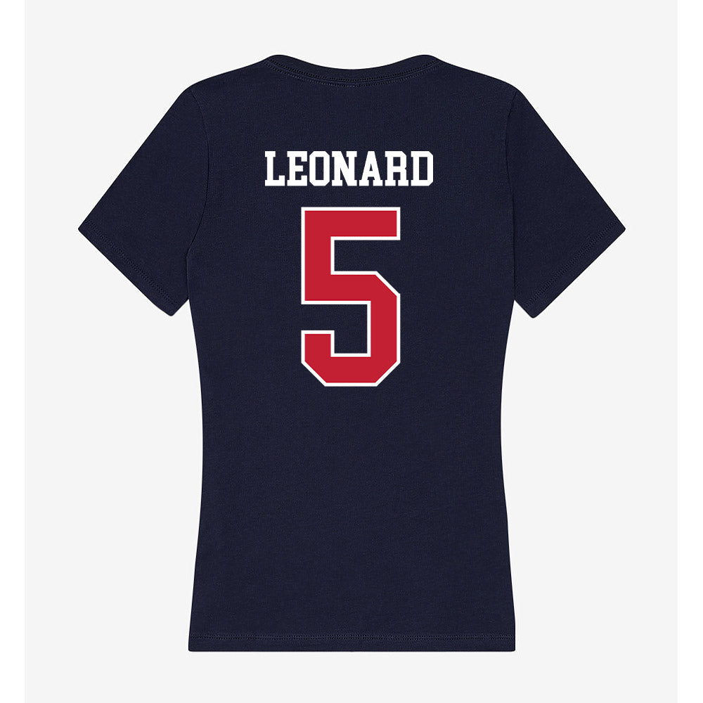 Utah Tech - NCAA Women's Soccer : olivia Leonard - Women's V-Neck T-Shirt-1