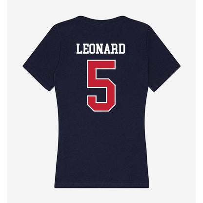 Utah Tech - NCAA Women's Soccer : olivia Leonard - Women's V-Neck T-Shirt-1