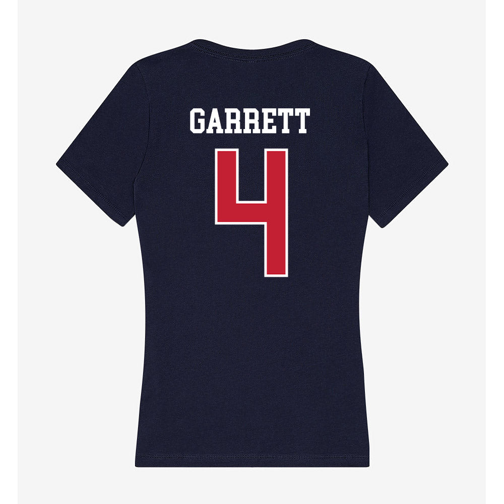 Utah Tech - NCAA Football : Shamar Garrett - Women's V-Neck T-Shirt-1