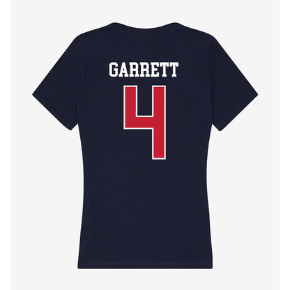 Utah Tech - NCAA Football : Shamar Garrett - Women's V-Neck T-Shirt-1