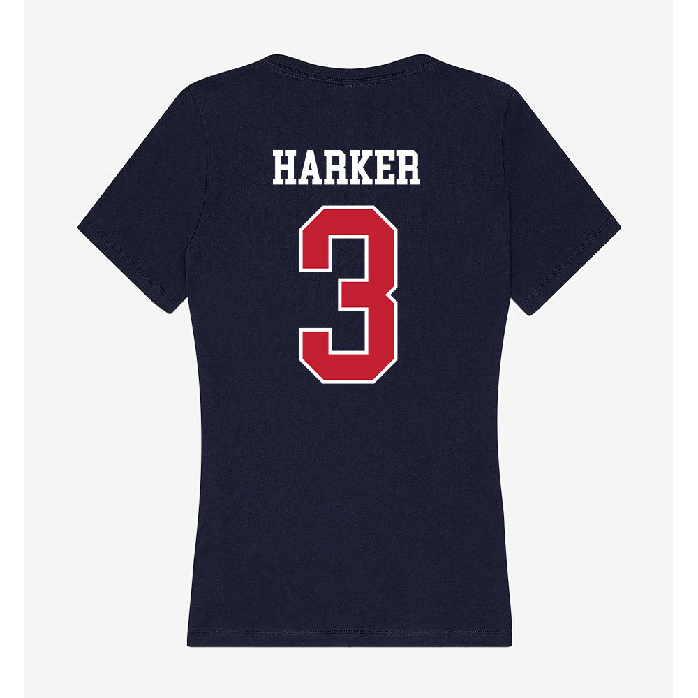 Utah Tech - NCAA Men's Basketball : Boston Harker - Women's V-Neck T-Shirt-1