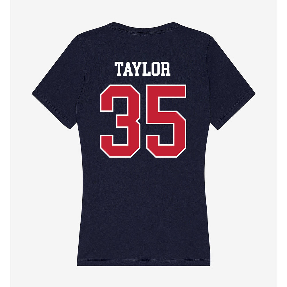Utah Tech - NCAA Football : Damon Taylor - Women's V-Neck T-Shirt-1