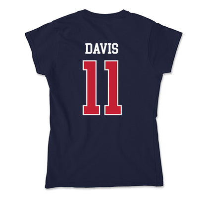 Utah Tech - NCAA Men's Basketball : Tanner Davis - Soft Style Women’s T-Shirt-1