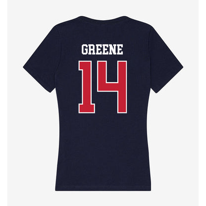 Utah Tech - NCAA Football : Will Greene - Women's V-Neck T-Shirt-1