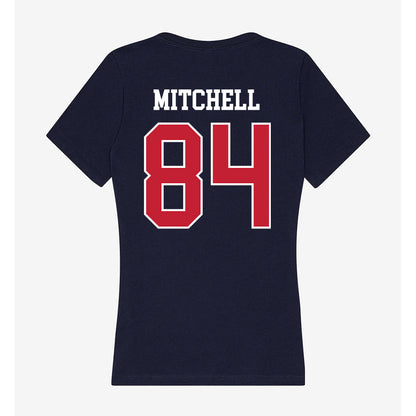 Utah Tech - NCAA Football : Jakheo Mitchell - Women's V-Neck T-Shirt-1