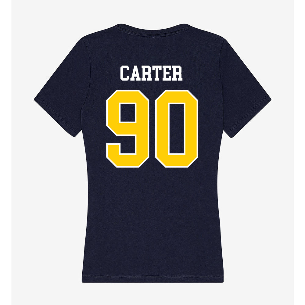 Toledo - NCAA Football : Esean Carter - Women's V-Neck T-Shirt-1