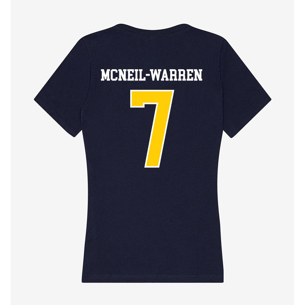 Toledo - NCAA Football : Emmanuel McNeil-Warren - Women's V-Neck T-Shirt-1