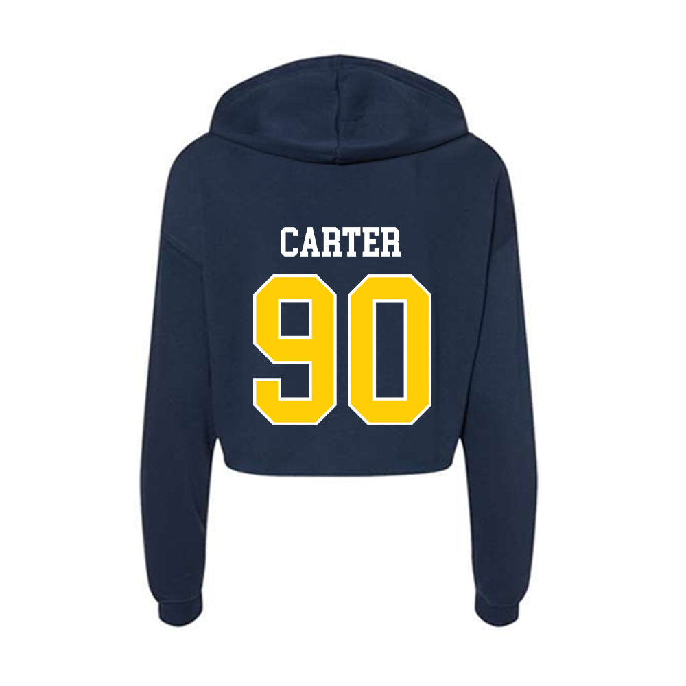 Toledo - NCAA Football : Esean Carter - Women's Crop Fleece Hoodie-1