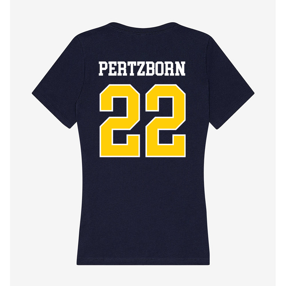 Toledo - NCAA Women's Volleyball : Sierra Pertzborn - Women's V-Neck T-Shirt-1