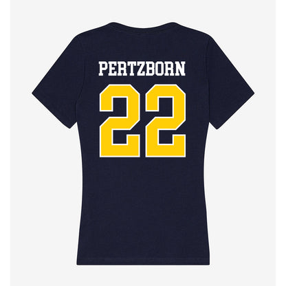 Toledo - NCAA Women's Volleyball : Sierra Pertzborn - Women's V-Neck T-Shirt-1