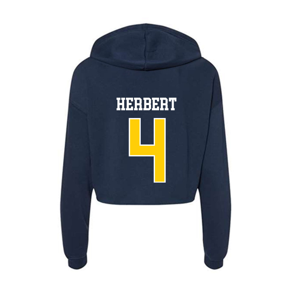 Toledo - NCAA Baseball : Kaleb Herbert - Women's Crop Fleece Hoodie-1