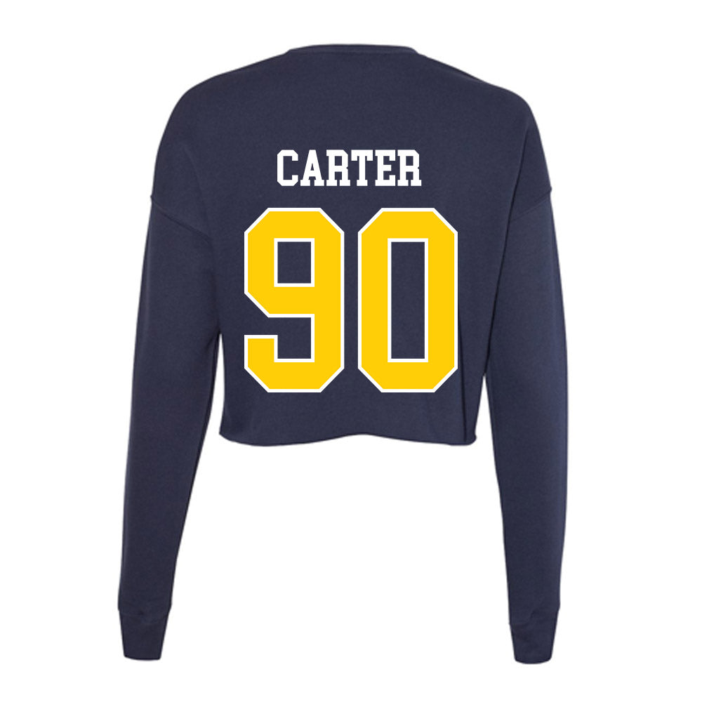 Toledo - NCAA Football : Esean Carter - Women's Cropped Crew Fleece-1