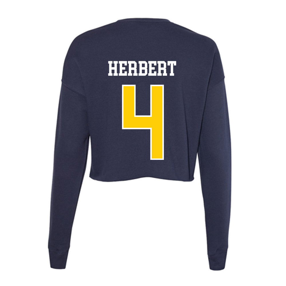 Toledo - NCAA Baseball : Kaleb Herbert - Women's Cropped Crew Fleece-1