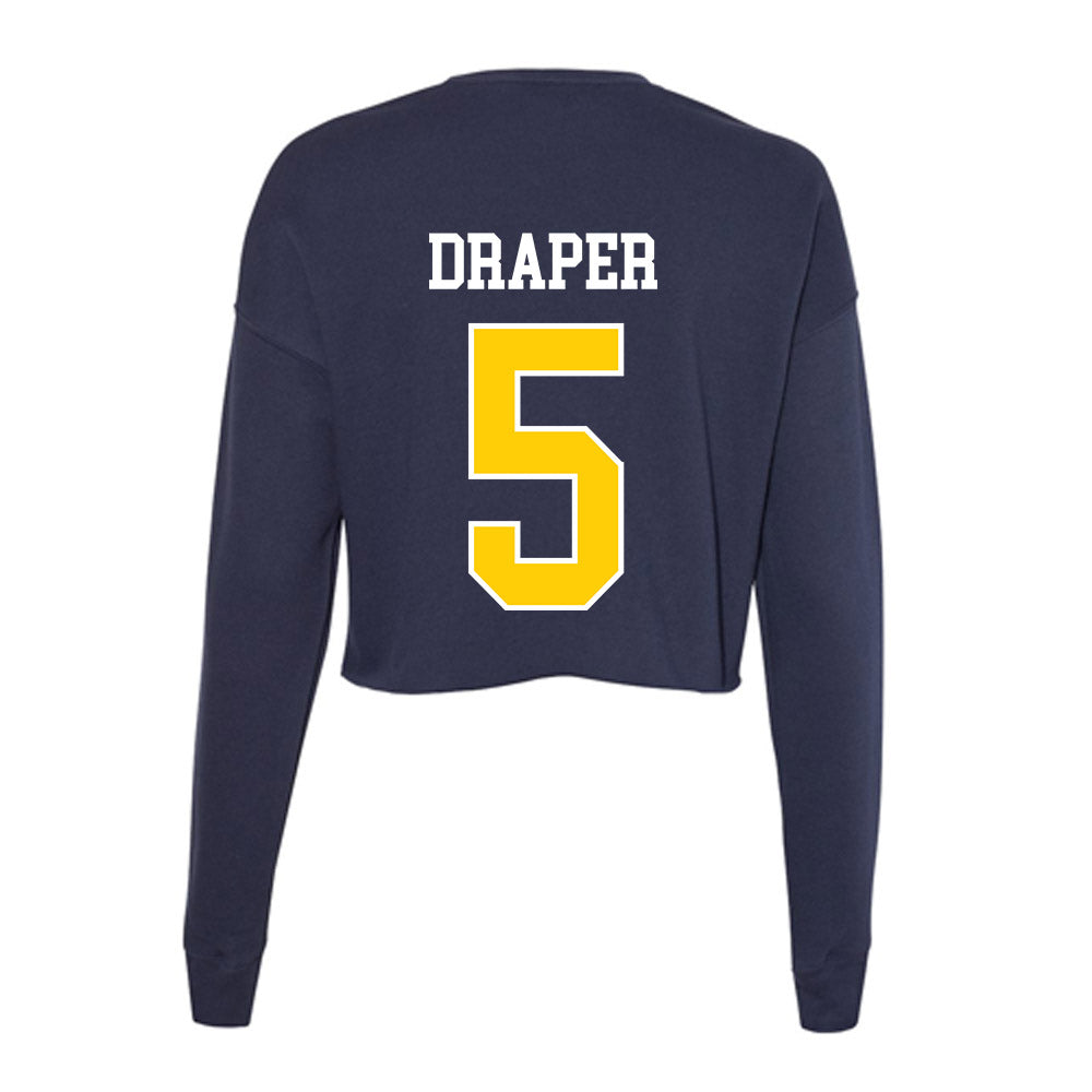 Toledo - NCAA Baseball : Conner Draper - Women's Cropped Crew Fleece-1